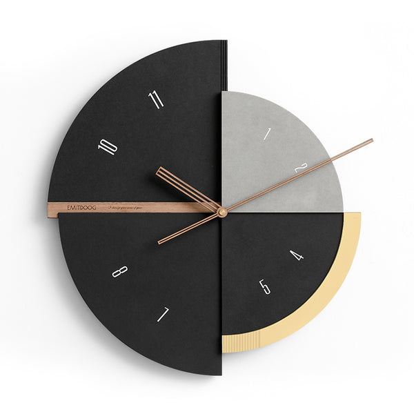 Nordic Light Luxury Wall Clock UK — Double-Sided Statement Design for Living Rooms