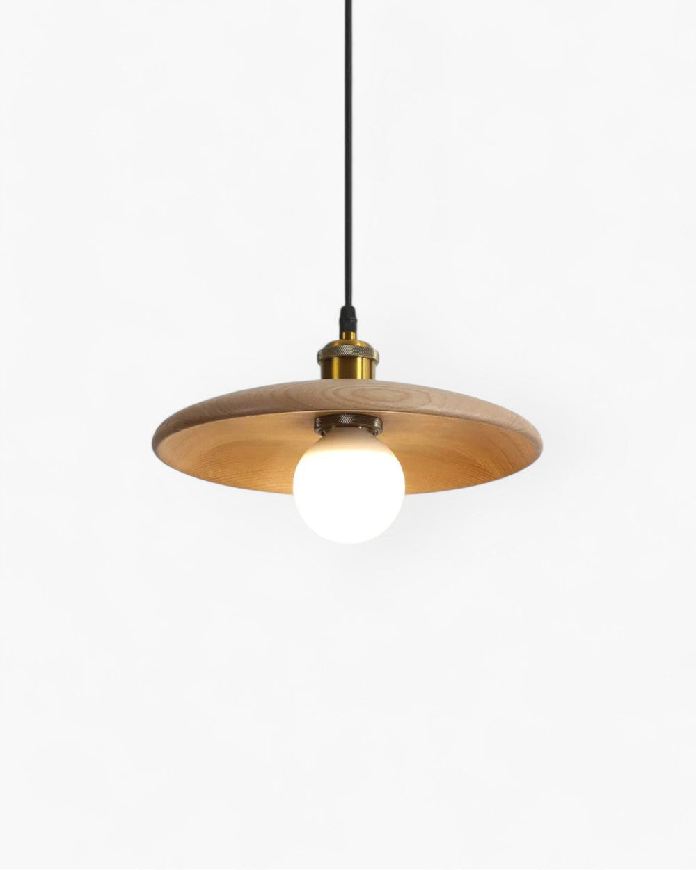 Pendant Ceiling Light - Halvora - Slim Wood Shade - Japandi Zen Design