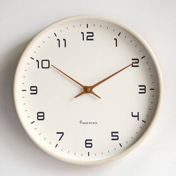 Wooden Wall Clock - TimberLux - Modern Nordic Design - Silent Timekeeping