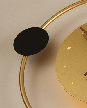 Wall Clock Light - Solvra - Modern LED Design - Decorative Timepiece Lamp