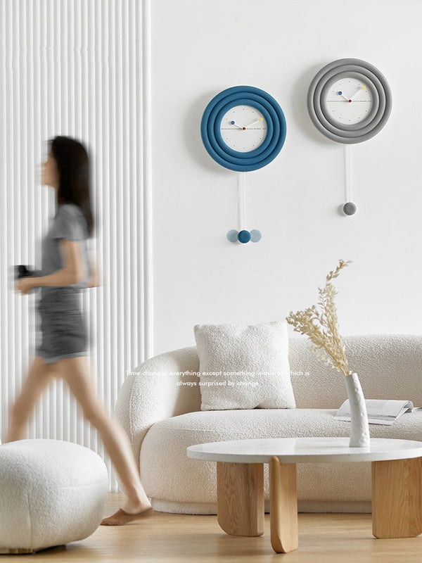 Nordic Light Luxury Wall Clock UK — Oversized Modern Statement Design