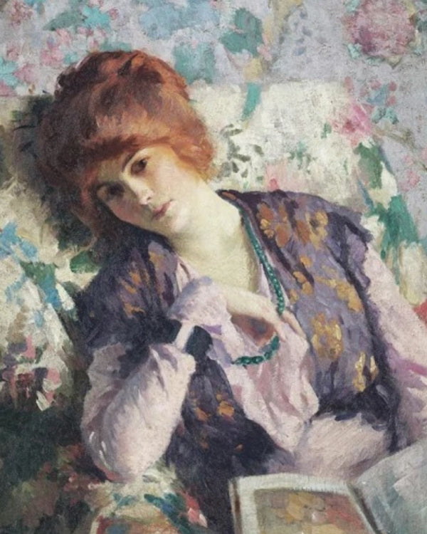 Vintage Style 'Women Reading' Wall Art