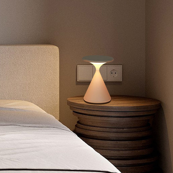 Dimmable Table Lamp - LumaGlow - Wireless Touch Control - Modern Hourglass Design