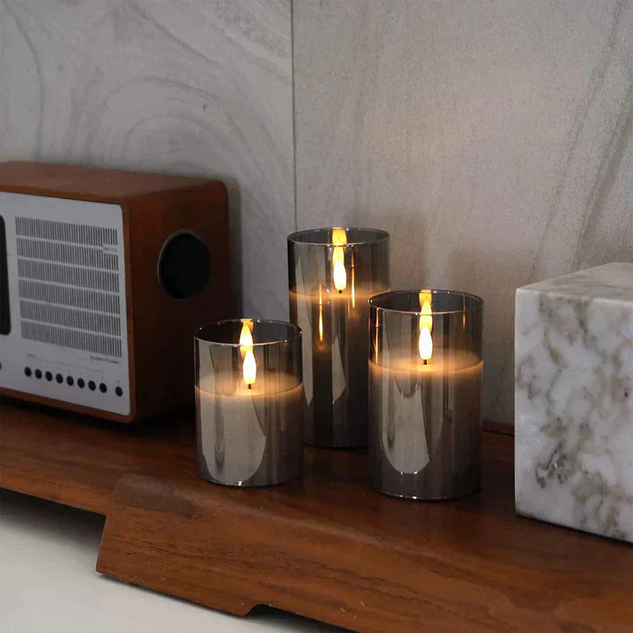 LED Candles - Moodix - Realistic Flame Effect - Safe Home Lighting