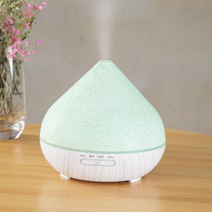CrackleVolcano USB Aroma Diffuser – Color-Changing Humidifier for Home &amp; Office