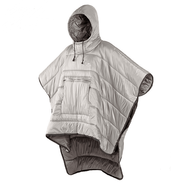 Wearable Camping Quilt Cloak Sleeping Bag | Portable Warm Travel Blanket 800g Ultralight | Waterproof Hiking Poncho Sleeping Bag