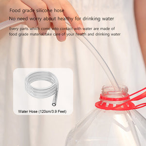 Electric Rechargeable Automatic Water Bottle Dispenser Pump — USB-C Gallon Water Pump Dispenser for Home, Office & Outdoor Use | 1800mAh | White & Blue