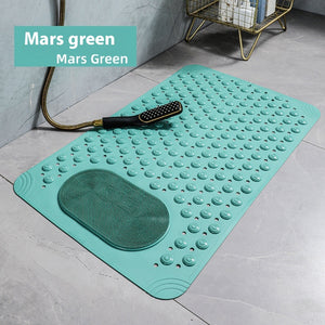 EcoStep Large Non-Slip Rubber Bath Mat with Foot Massage Surface