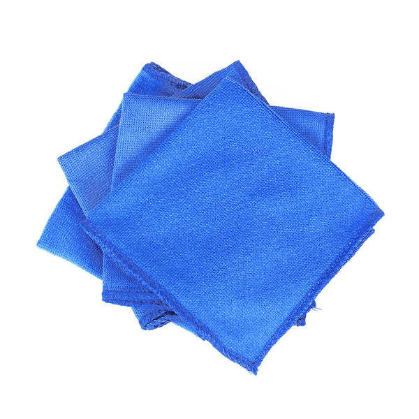 50 Pack Large Microfibre Car Cleaning Cloths — Auto Detailing Towels for Washing, Drying, Waxing & Polishing | Lint-Free Streak-Free Multi-Surface Cloths | 30x30cm Blue