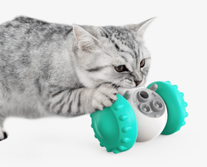 Interactive Slow Feeder Dog & Cat Toy — Rolling Puzzle Treat Dispenser for IQ Development