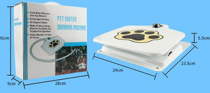 Outdoor Dog Water Fountain | Paw-Activated Pet Drinking Fountain with 41" Hose & Splitter | Fresh Running Water On Demand