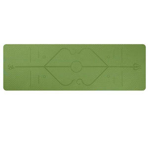 Yoga Mat with Body Alignment Lines – Non-Slip, Eco-Friendly & Extra-Long