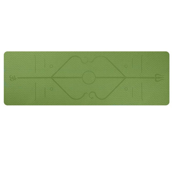 Yoga Mat with Body Alignment Lines – Non-Slip, Eco-Friendly & Extra-Long