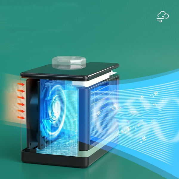 Rechargeable Mini Air Conditioner | Portable USB Fan Cooler
