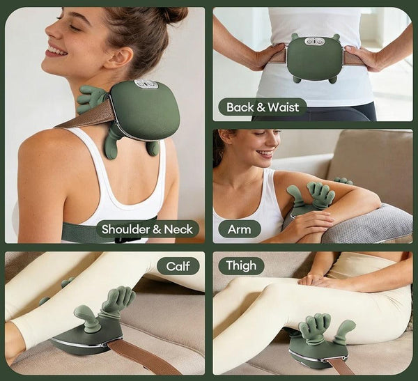 Wireless Neck & Shoulder Massager — Deep Kneading Cervical Shawl for Trapezius Relief