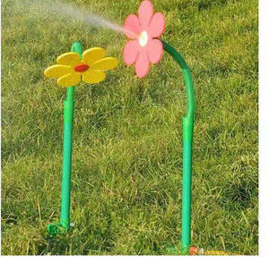 Dancing Daisy & Sunflower Garden Sprinkler | Funny Spinning Lawn Sprinkler for Kids & Pets | Fits Standard Garden Hoses