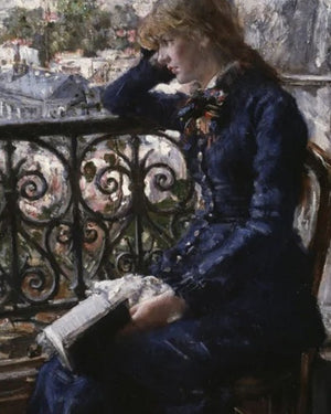 Vintage Style 'Women Reading' Wall Art