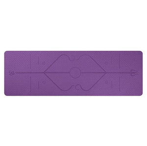 Yoga Mat with Body Alignment Lines – Non-Slip, Eco-Friendly & Extra-Long