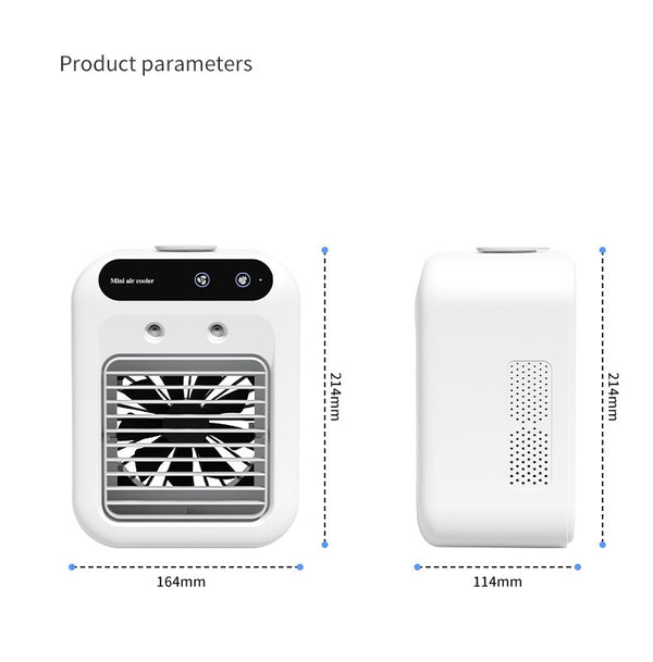 Portable Air Cooler Fan USB Rechargeable | Ice Mist Desk Cooler