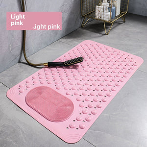 EcoStep Large Non-Slip Rubber Bath Mat with Foot Massage Surface