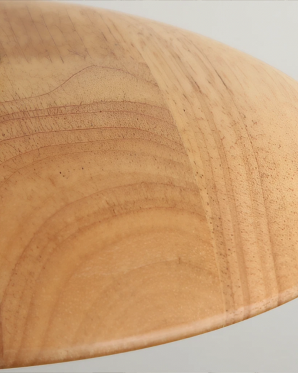 Pendant Ceiling Light - Halvora - Slim Wood Shade - Japandi Zen Design