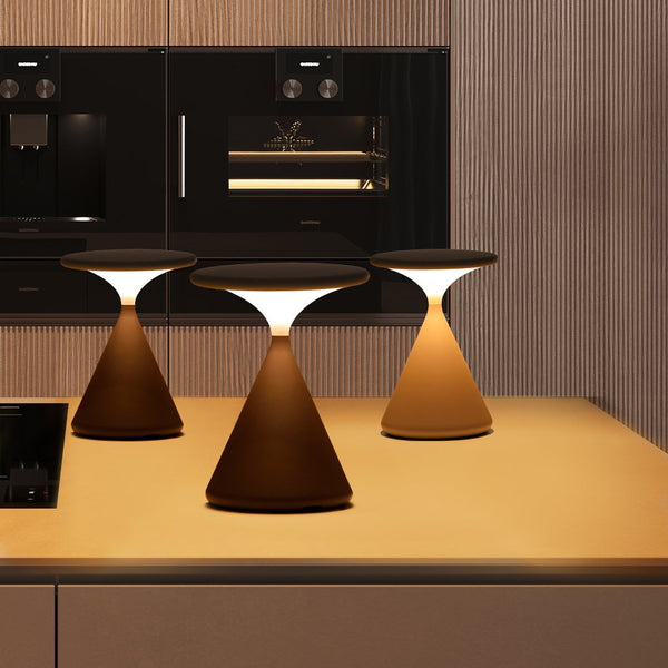 Dimmable Table Lamp - LumaGlow - Wireless Touch Control - Modern Hourglass Design