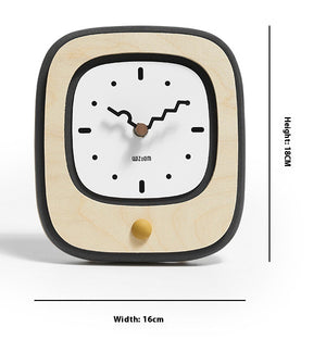 Mandelda Modern Minimalist Desk Clock UK — Home Office & Bedside Decor