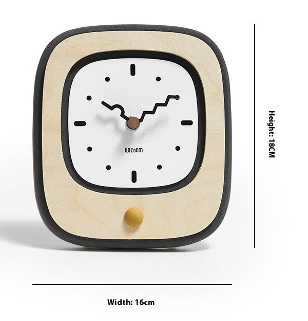 Mandelda Modern Minimalist Desk Clock UK — Home Office & Bedside Decor
