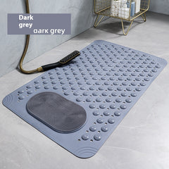EcoStep Large Non-Slip Rubber Bath Mat with Foot Massage Surface