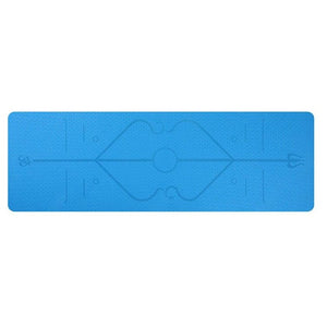 Yoga Mat with Body Alignment Lines – Non-Slip, Eco-Friendly & Extra-Long