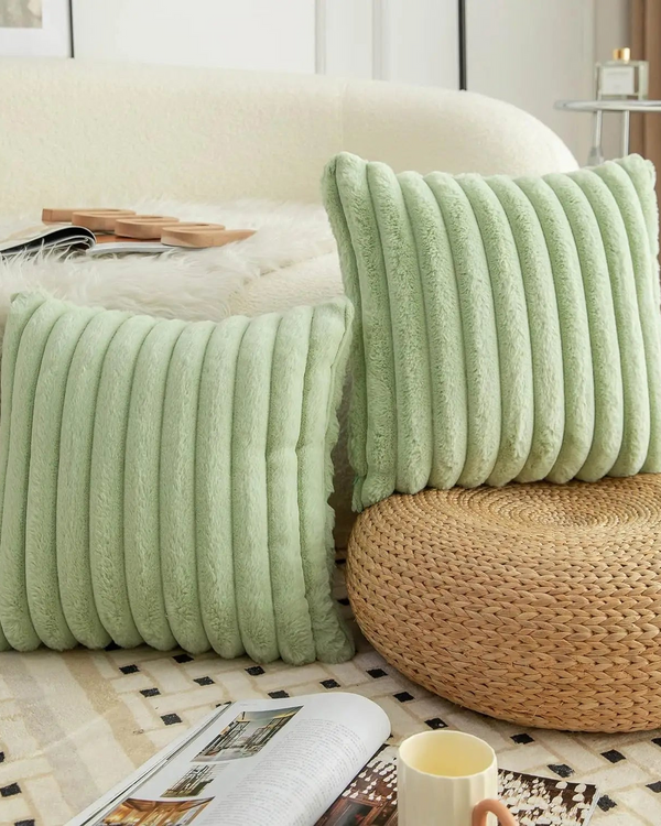 Cushion Set - Velveta - Soft Plush Texture - Modern Sofa Decor