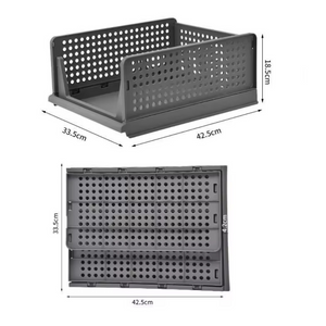 Collapsible Storage Box with Handles