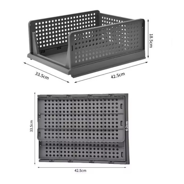 Collapsible Storage Box with Handles