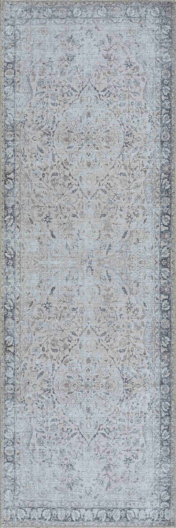 Haile Green & Pink Washable Area Rug - Clearance