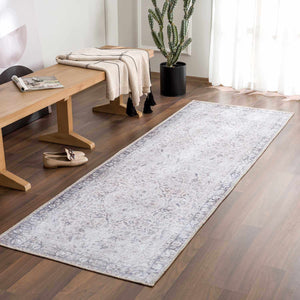 Haile Green & Pink Washable Area Rug - Clearance