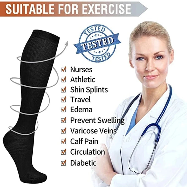 ActiveFit | Compression Socks for Women with Moisture-Wicking Fabric ? Enhanced Comfort and Blood Circulation 3