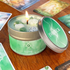 Aromatherapy Candles | Lavender & Chamomile Scented Candle with Healing Crystals ? Relaxing Home Scents for Calm Atmosphere 10