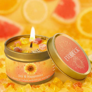 Aromatherapy Candles | Lavender & Chamomile Scented Candle with Healing Crystals ? Relaxing Home Scents for Calm Atmosphere 14