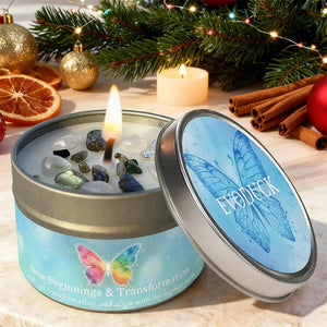 Aromatherapy Candles | Lavender & Chamomile Scented Candle with Healing Crystals ? Relaxing Home Scents for Calm Atmosphere 15