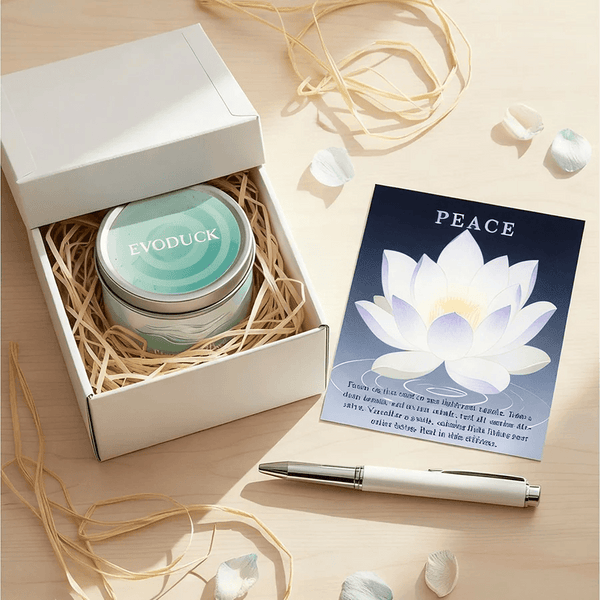 Aromatherapy Candles | Lavender & Chamomile Scented Candle with Healing Crystals ? Relaxing Home Scents for Calm Atmosphere 4