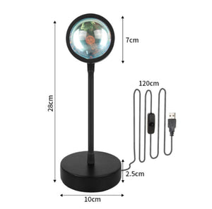 Sunset Projection Lamp | Rainbow, Sun & Sunset Night Light Projector