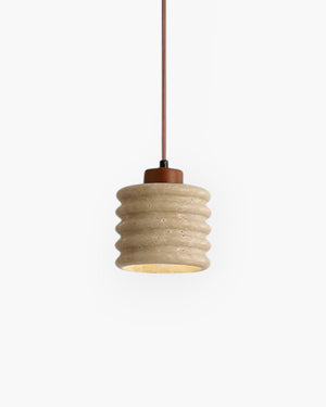 Pendant Ceiling Light - Vaguella - Wavy Ceramic Shade - Japandi Bedside Glow