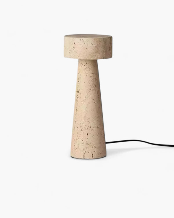 Table Lamp Light - Travura - Minimal Stone Design - Modern Bedside Lighting