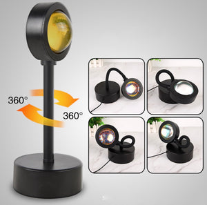 Sunset Projection Lamp | Rainbow, Sun & Sunset Night Light Projector