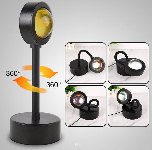 Sunset Projection Lamp | Rainbow, Sun & Sunset Night Light Projector
