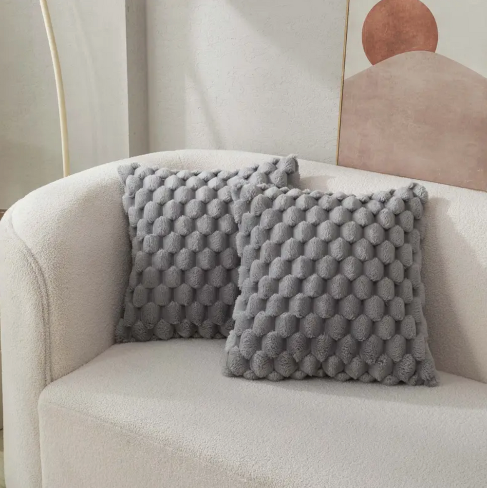 Throw Pillow Cushion - Pluffa - Fluffy Soft Cover - Cozy Home Decor