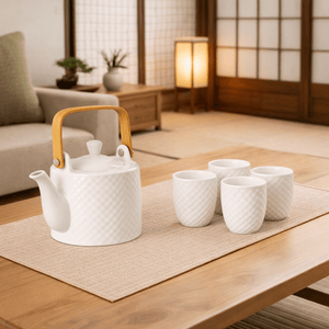 ZenCheck Ceramic Tea Set