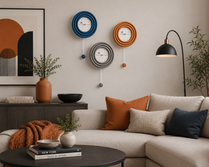 Nordic Light Luxury Wall Clock UK — Oversized Modern Statement Design