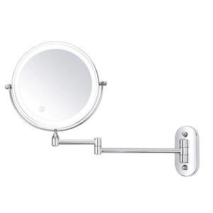 LED Wall Mirror – Glamora – Rechargeable Magnifying Glass – Bathroom Vanity Light