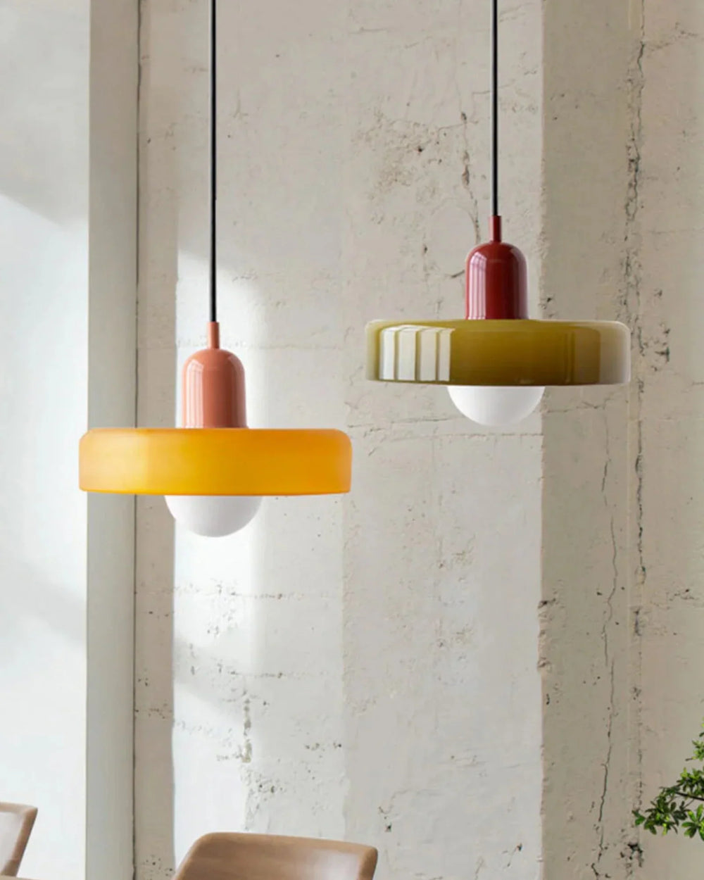 Lámpara de techo colgante - Luretta - Diseño Colour Pop - Iluminación de vidrio retro